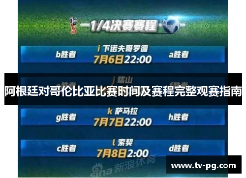 阿根廷对哥伦比亚比赛时间及赛程完整观赛指南
